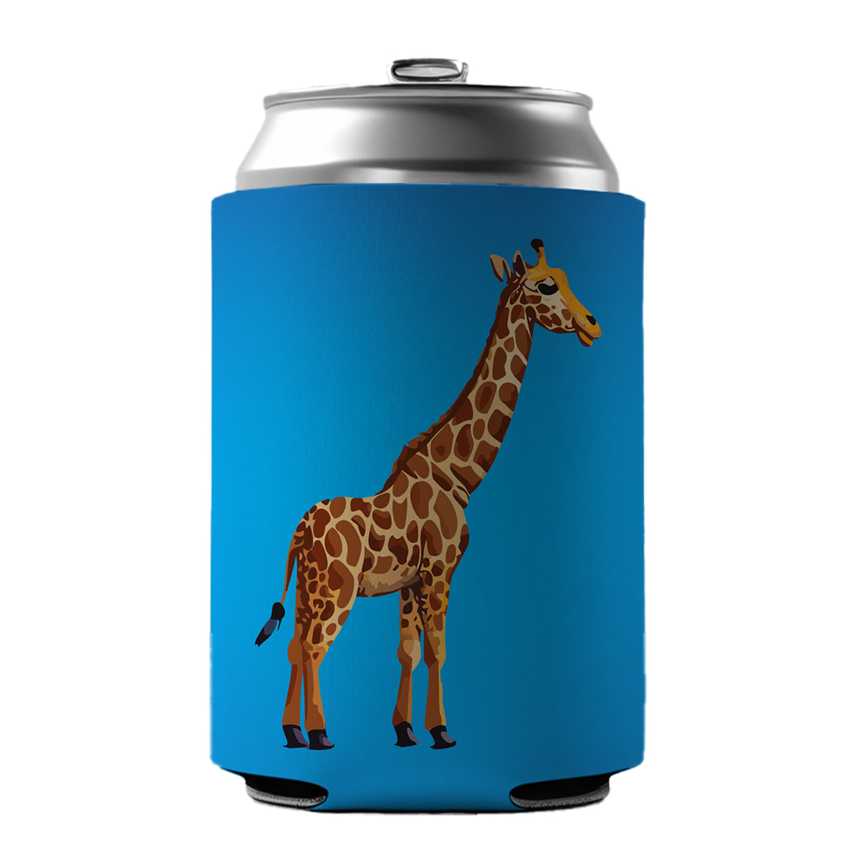 Giraffe Watercolor Can Cooler Beer Soda Drink Insulated Holder Sleeve Hugger