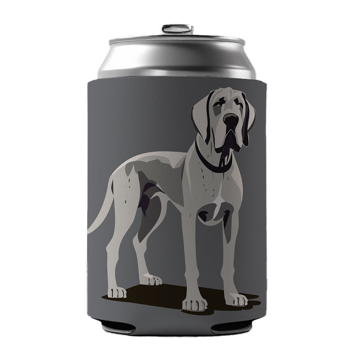 Great Dane Dog Standing Can Cooler Beer Soda Drink Insulated Holder Sleeve Hugger
