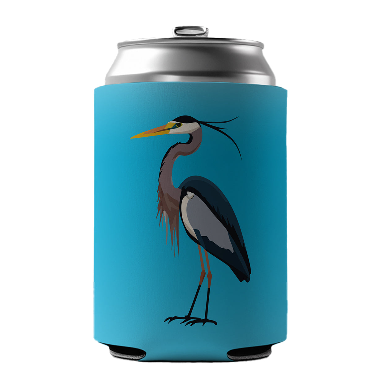 Heron Egret Bird Can Cooler Beer Soda Drink Insulated Holder Sleeve Hugger