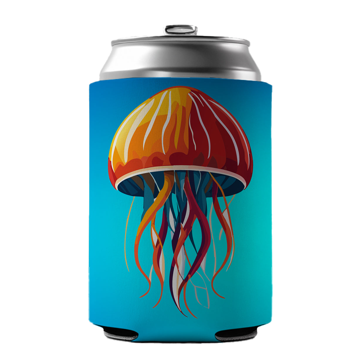 Jellyfish Jelly Fish Colorful Can Cooler Beer Soda Drink Insulated Holder Sleeve Hugger