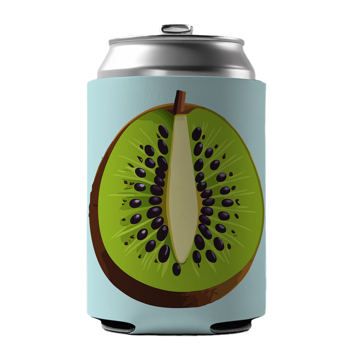 Kiwi Fruit Slice Can Cooler Beer Soda Drink Insulated Holder Sleeve Hugger