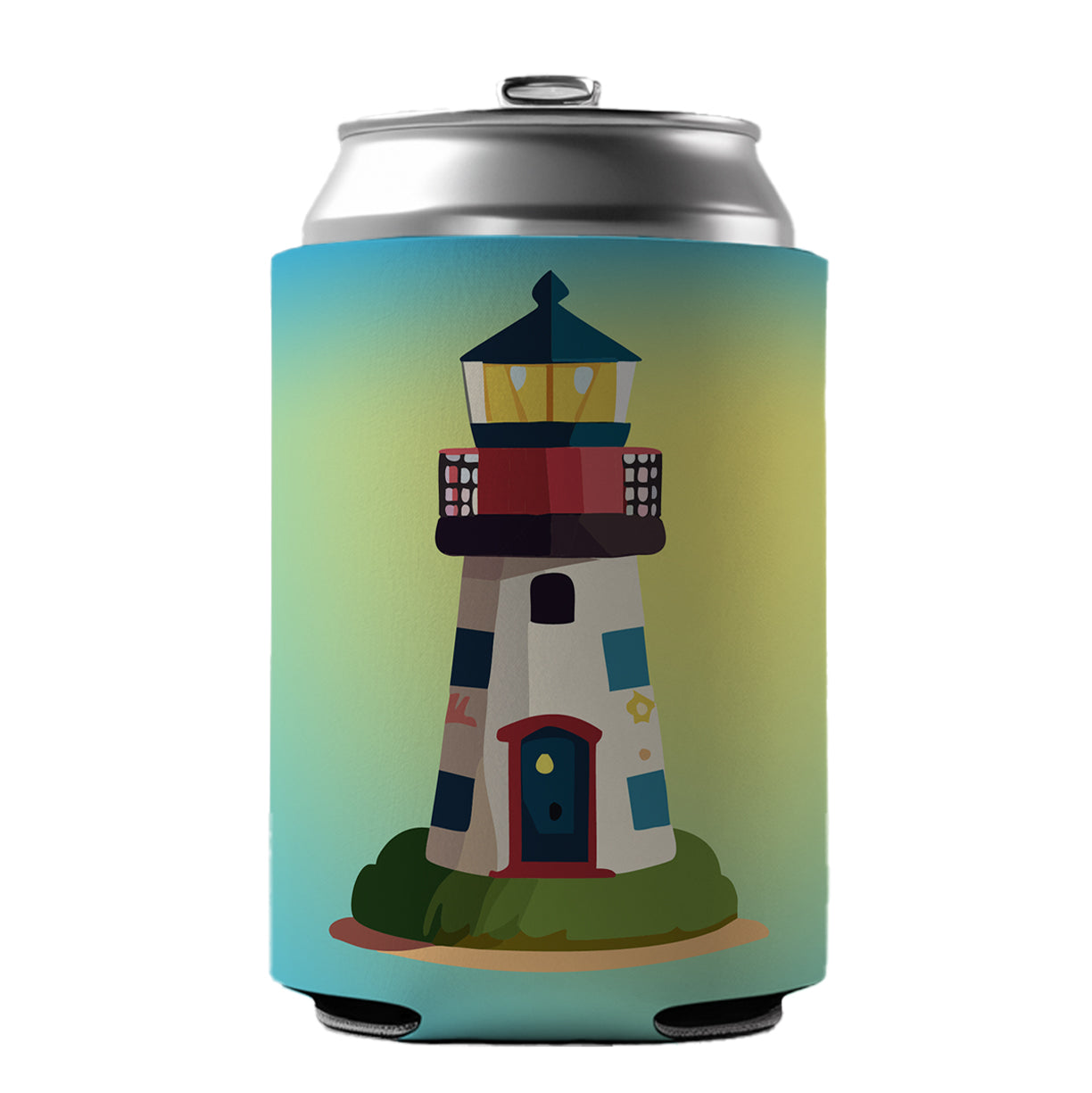 Lighthouse Light House Landmark Ocean Can Cooler Beer Soda Drink Insulated Holder Sleeve Hugger