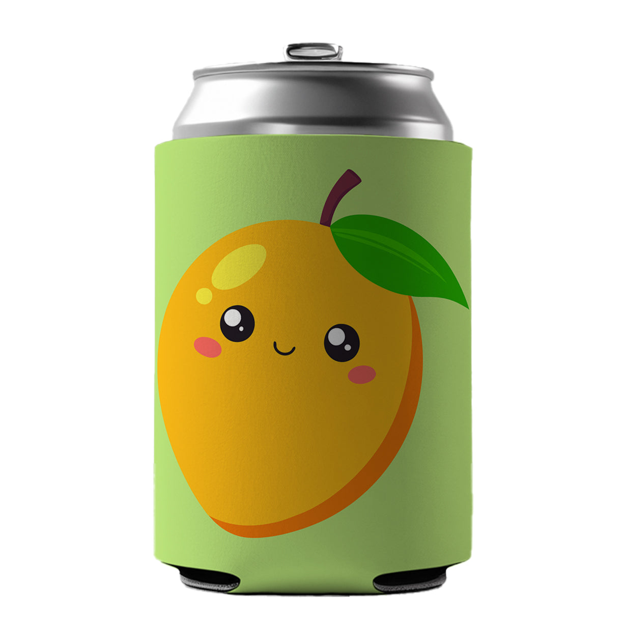 Mango Cute Happy Fruit Can Cooler Beer Soda Drink Insulated Holder Sleeve Hugger