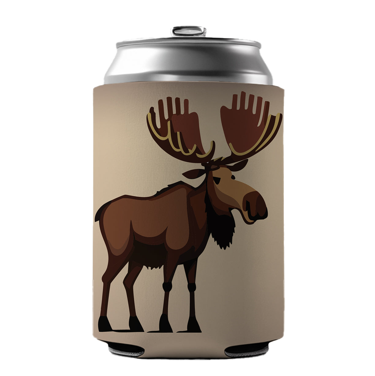 Moose Standing Can Cooler Beer Soda Drink Insulated Holder Sleeve Hugger