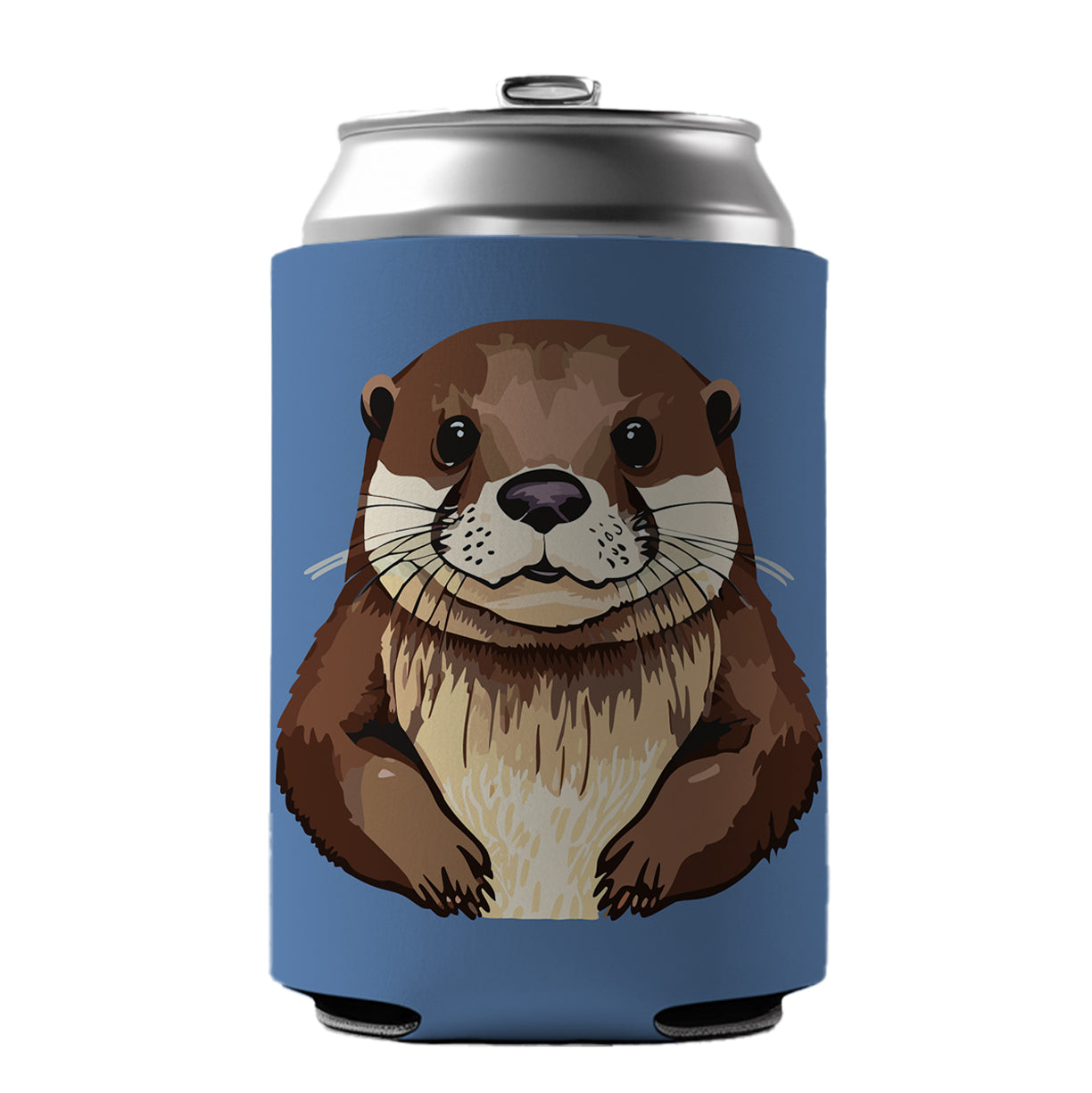 Otter Cute Staring Can Cooler Beer Soda Drink Insulated Holder Sleeve Hugger