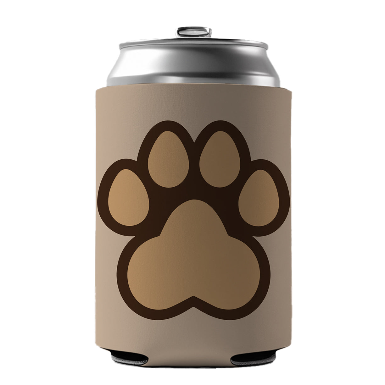 Paw Print Dogs Cats Can Cooler Beer Soda Drink Insulated Holder Sleeve Hugger