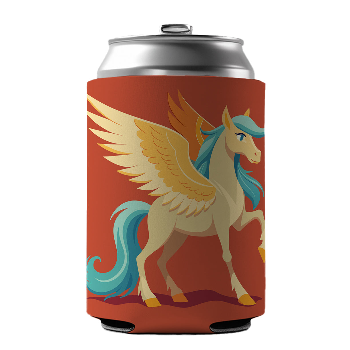 Pegasus Winged Horse Greek Mythology Can Cooler Beer Soda Drink Insulated Holder Sleeve Hugger