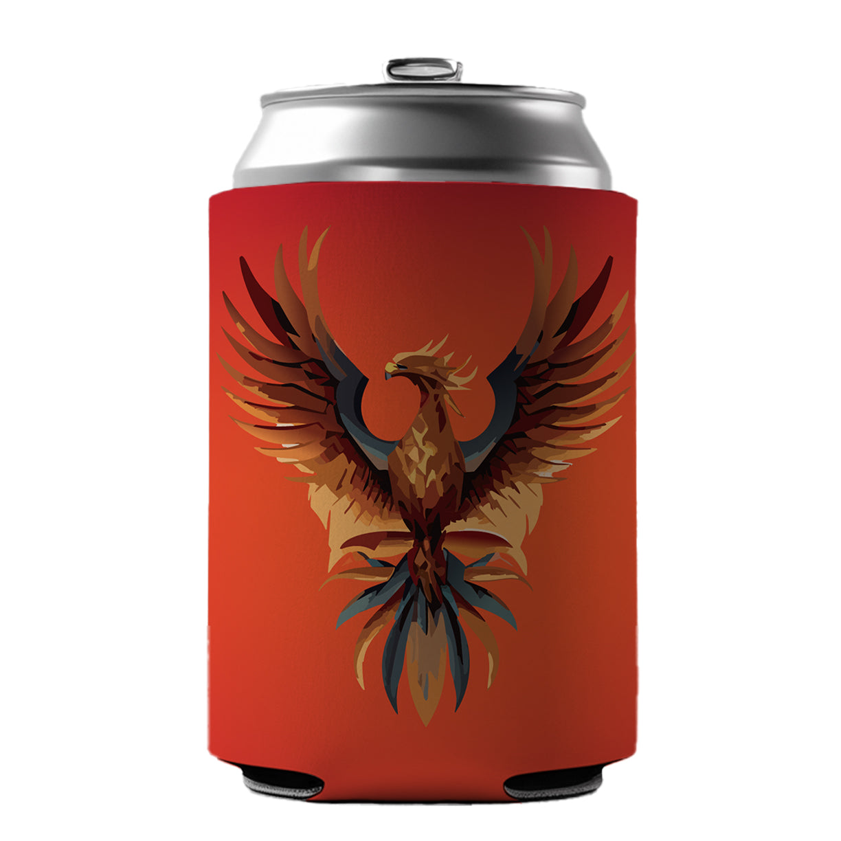 Phoenix Mythical Spiritual Bird Can Cooler Beer Soda Drink Insulated Holder Sleeve Hugger