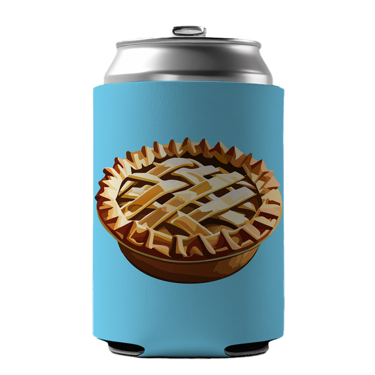 Pie Apple Yummy Baking Can Cooler Beer Soda Drink Insulated Holder Sleeve Hugger
