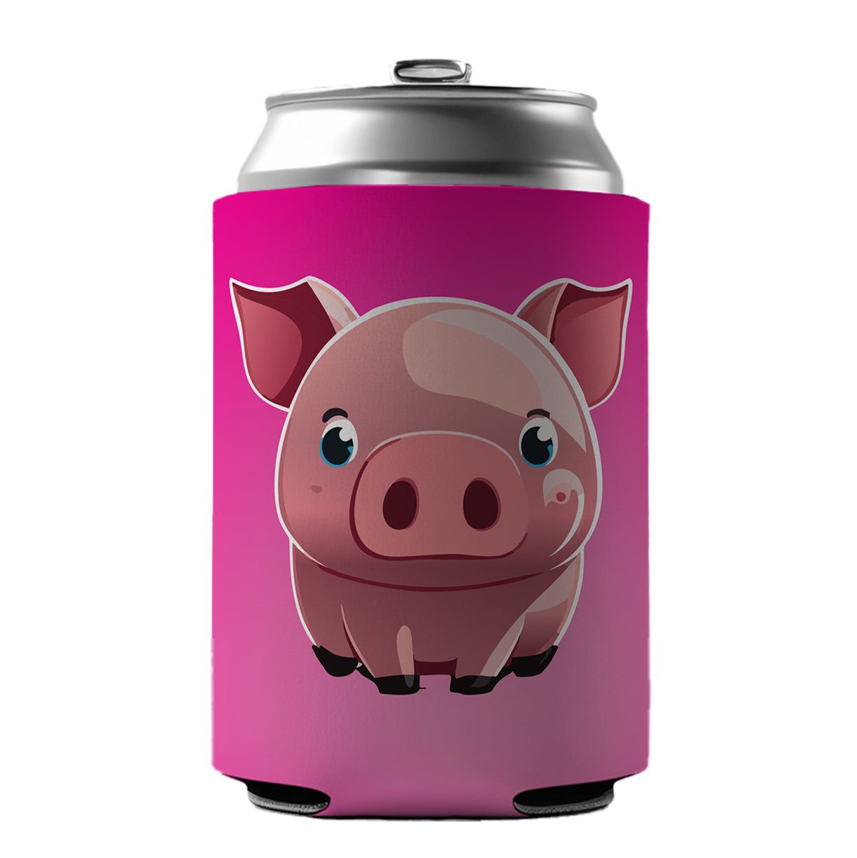 Pig Cute Can Cooler Beer Soda Drink Insulated Holder Sleeve Hugger
