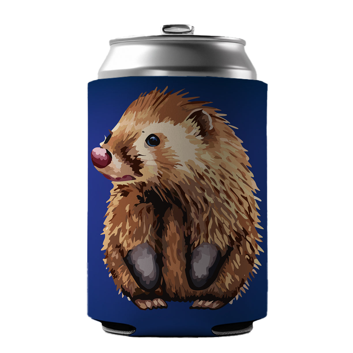 Porcupine Cute Can Cooler Beer Soda Drink Insulated Holder Sleeve Hugger
