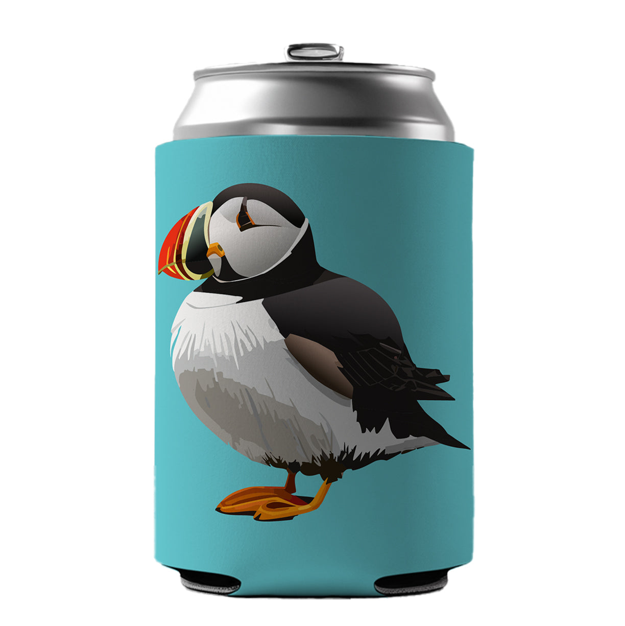 Puffin Seabird Bird Can Cooler Beer Soda Drink Insulated Holder Sleeve Hugger