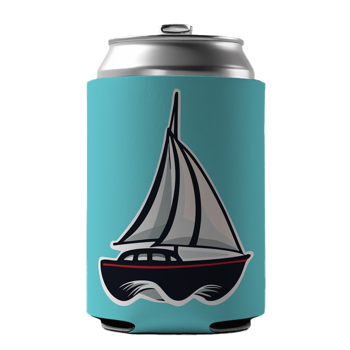 Sailboat Sail Boat Sailing Cute Can Cooler Beer Soda Drink Insulated Holder Sleeve Hugger