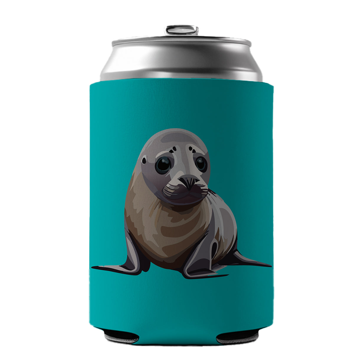 Seal Ocean Animal Cute Can Cooler Beer Soda Drink Insulated Holder Sleeve Hugger