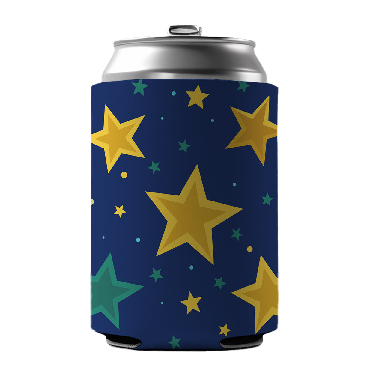 Stars Scattered Background Can Cooler Beer Soda Drink Insulated Holder Sleeve Hugger