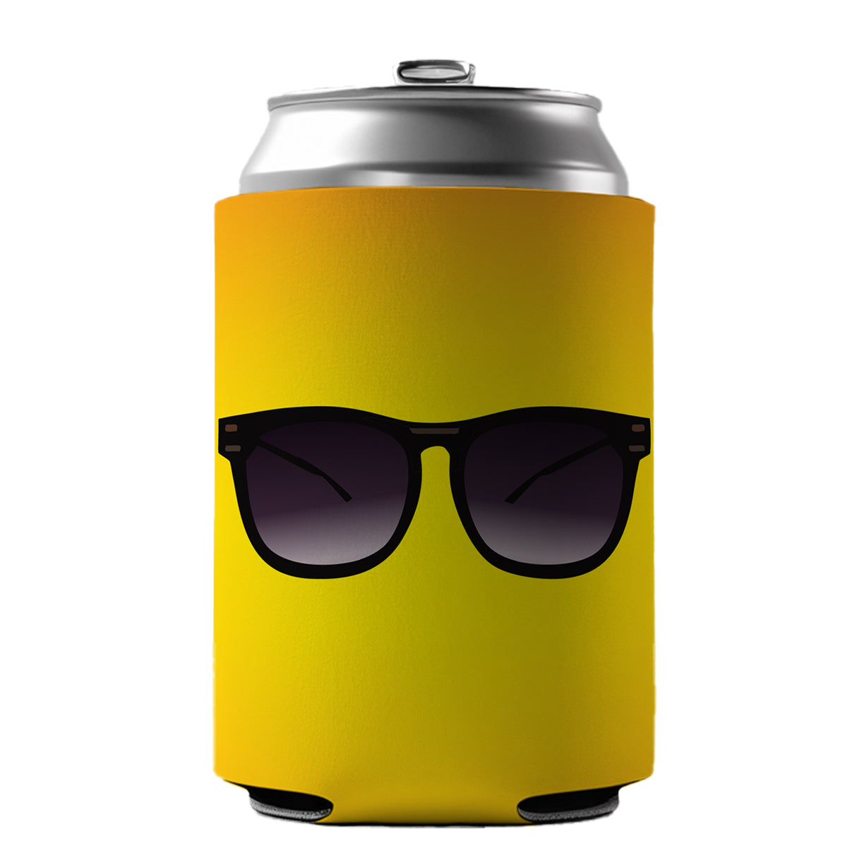 Sunglasses Black Summer Vacation Can Cooler Beer Soda Drink Insulated Holder Sleeve Hugger
