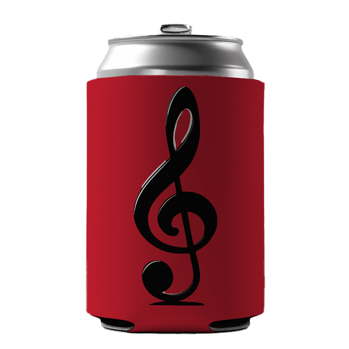 Treble Clef Music Musical Musician Can Cooler Beer Soda Drink Insulated Holder Sleeve Hugger
