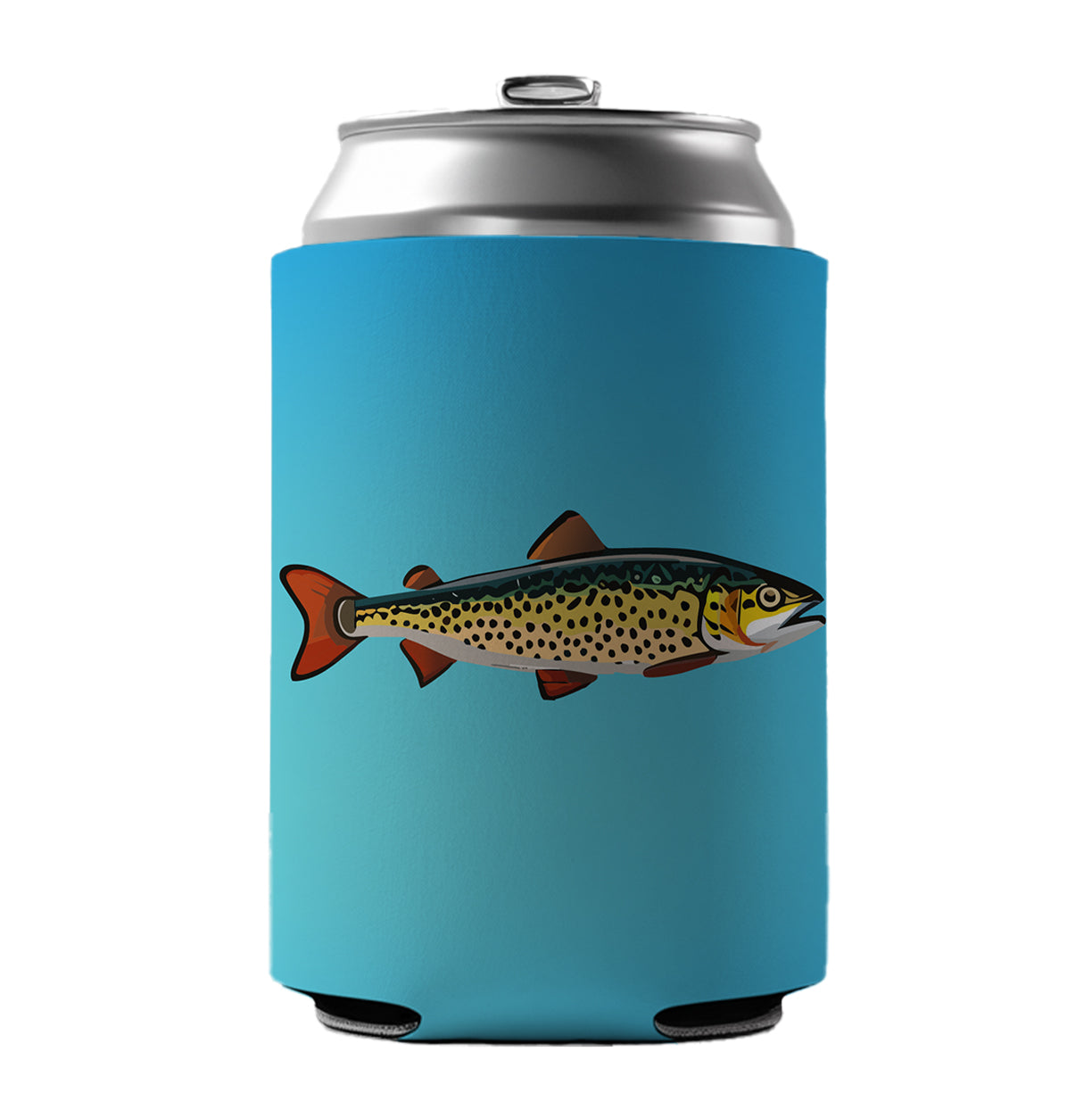 Trout Fish Fishing Can Cooler Beer Soda Drink Insulated Holder Sleeve Hugger