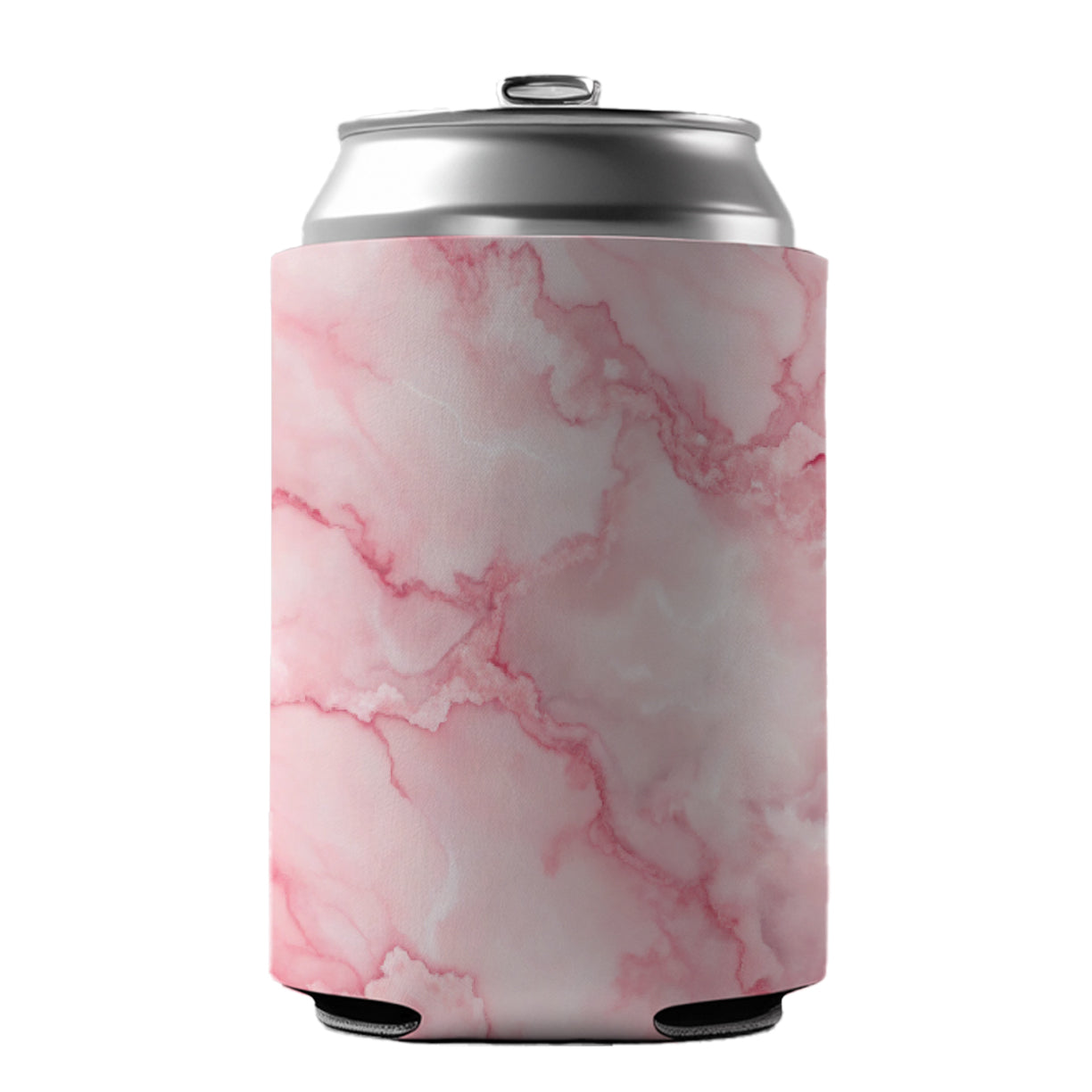 Pink Marble Background Watercolor Can Cooler Beer Soda Drink Insulated Holder Sleeve Hugger