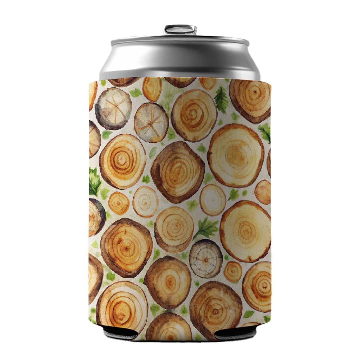 Lots Of Logs Can Cooler Beer Soda Drink Insulated Holder Sleeve Hugger