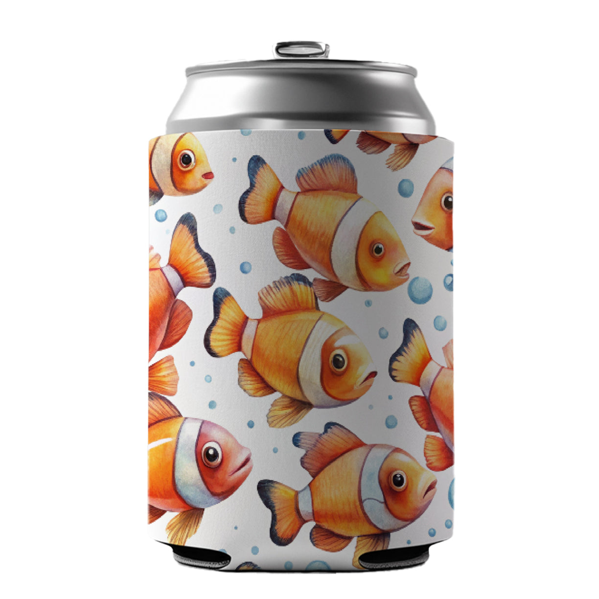 Lots Of Sweet Clownfish Can Cooler Beer Soda Drink Insulated Holder Sleeve Hugger