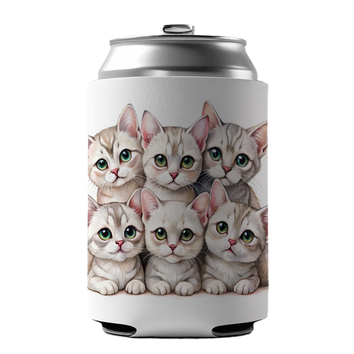 Sweet Burmilla Cats Can Cooler Beer Soda Drink Insulated Holder Sleeve Hugger