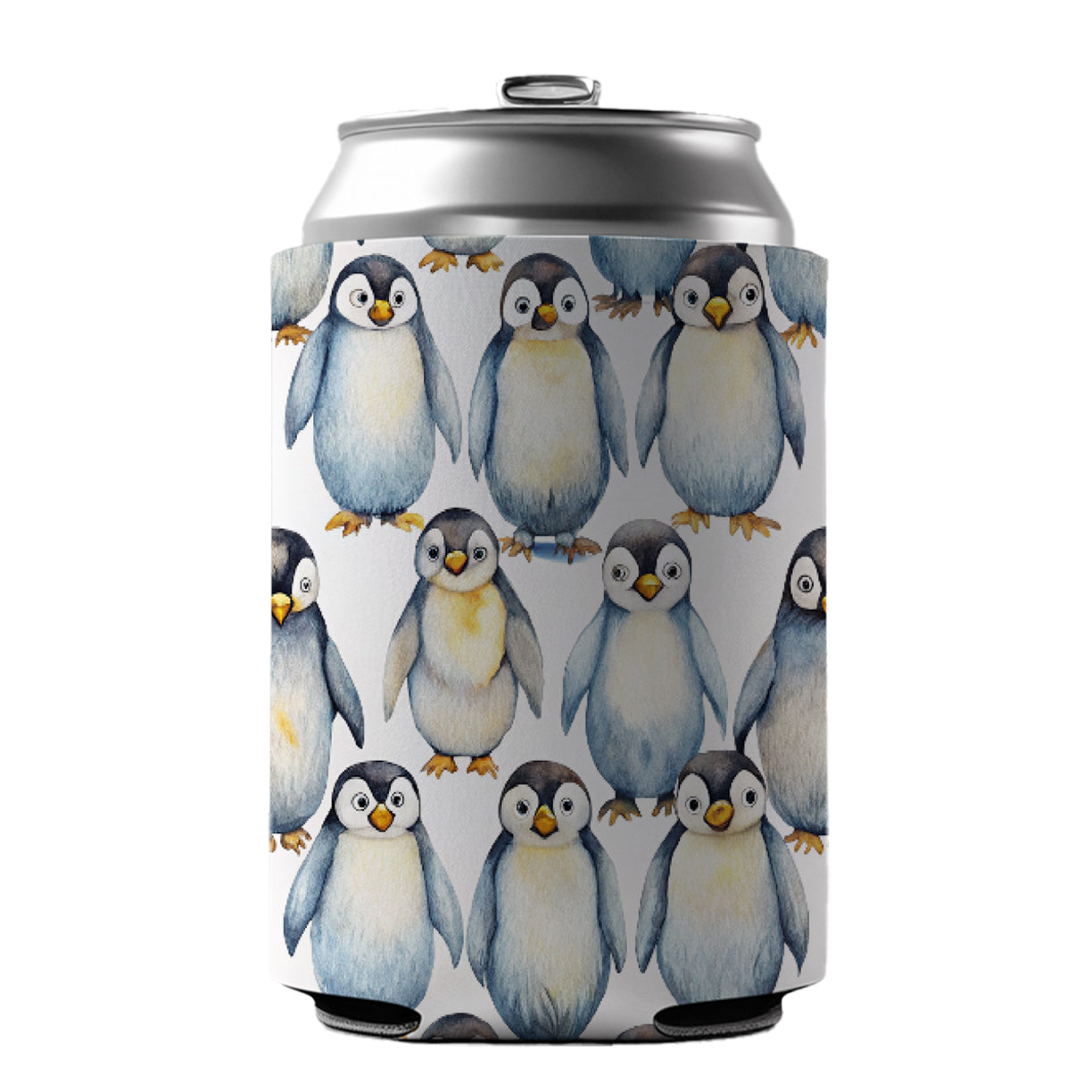 Sweet Emperor Penguins Can Cooler Beer Soda Drink Insulated Holder Sleeve Hugger