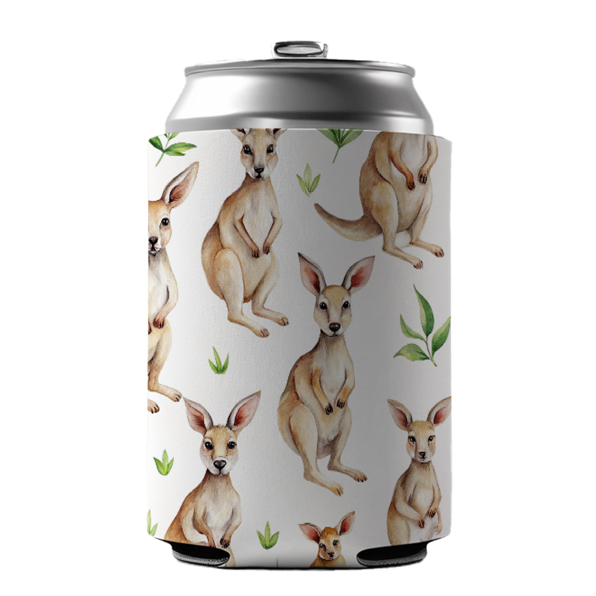 Sweet Kangaroos Can Cooler Beer Soda Drink Insulated Holder Sleeve Hugger