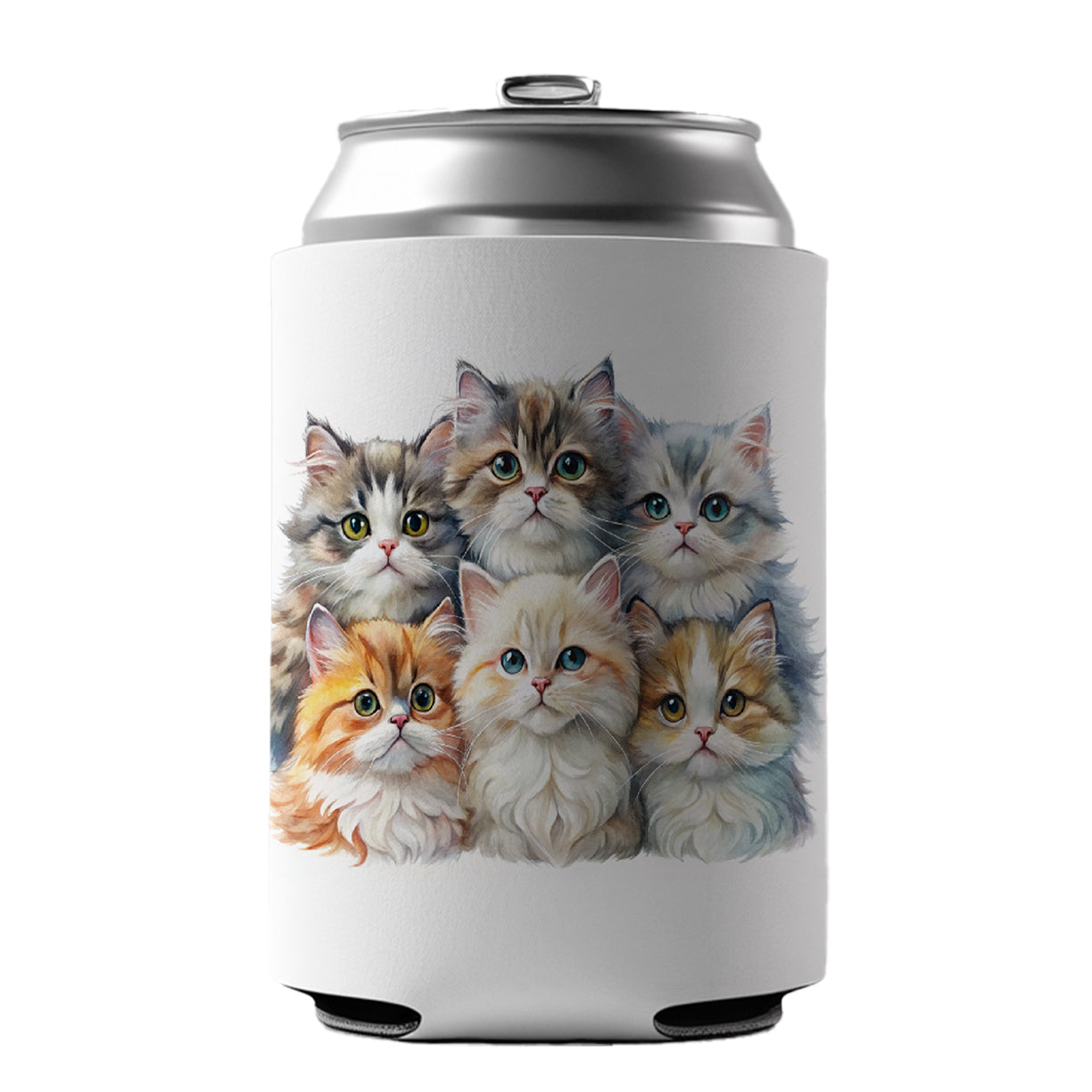 Sweet Persian Cats Can Cooler Beer Soda Drink Insulated Holder Sleeve Hugger