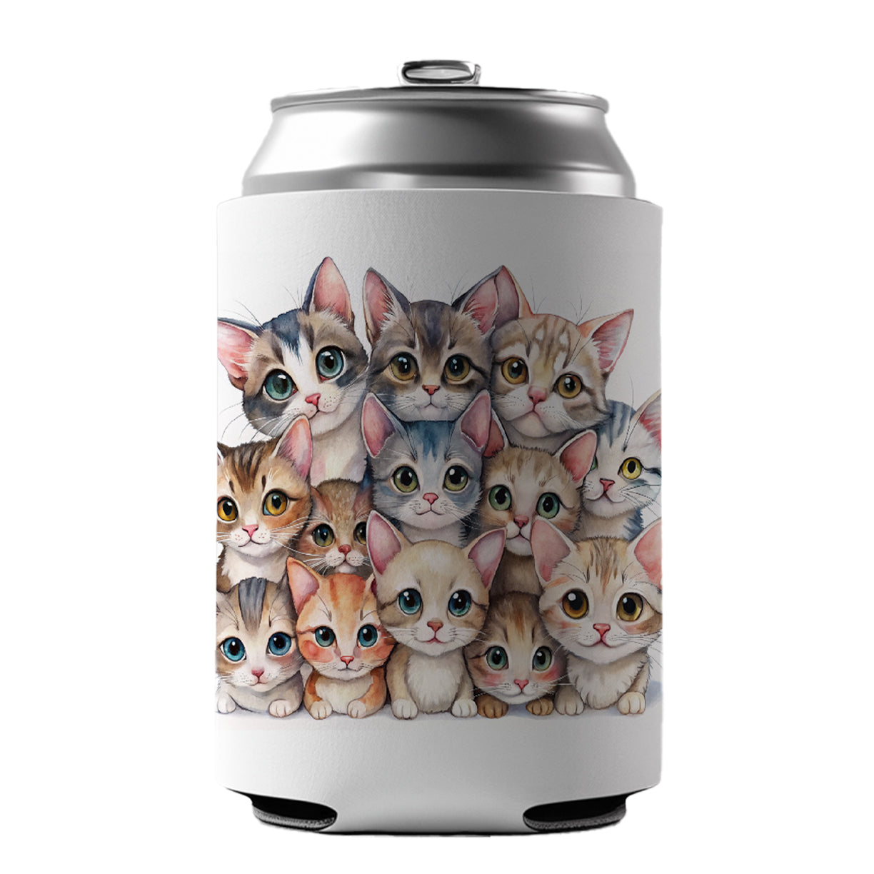 Sweet Singapura Cats Can Cooler Beer Soda Drink Insulated Holder Sleeve Hugger