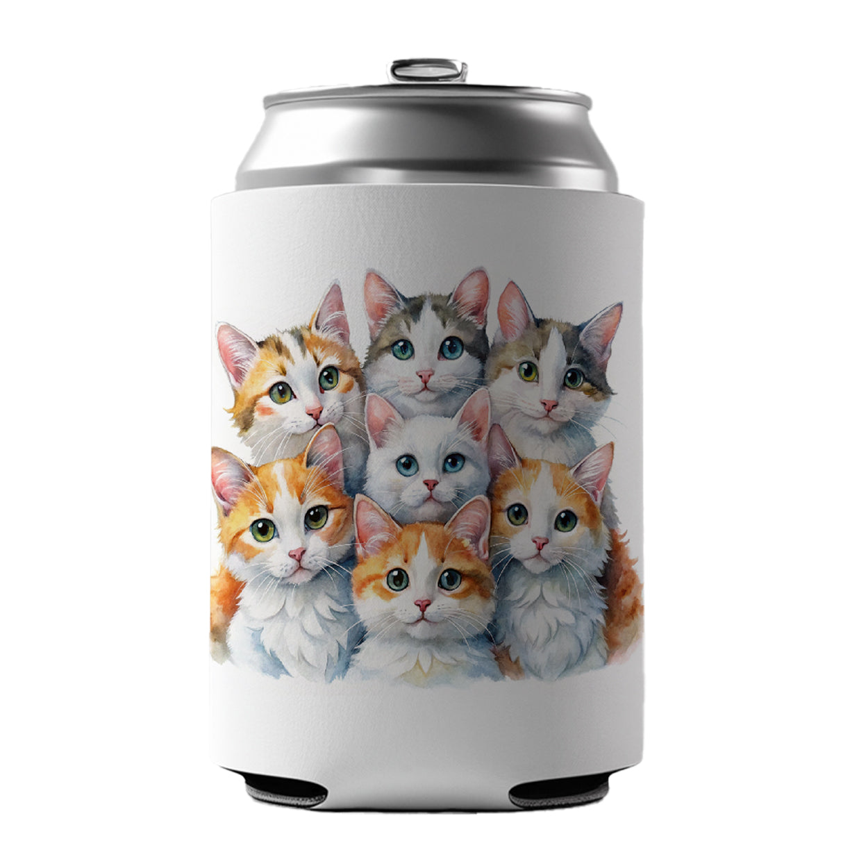 Sweet Turkish Van Cats Can Cooler Beer Soda Drink Insulated Holder Sleeve Hugger