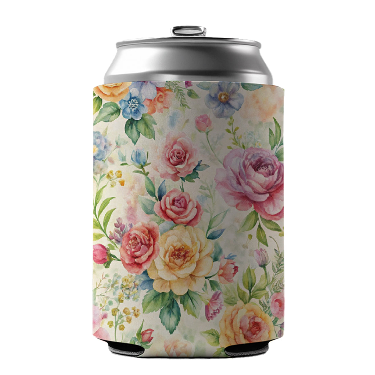 Ditsy Floral Flowers Pattern Can Cooler Beer Soda Drink Insulated Holder Sleeve Hugger