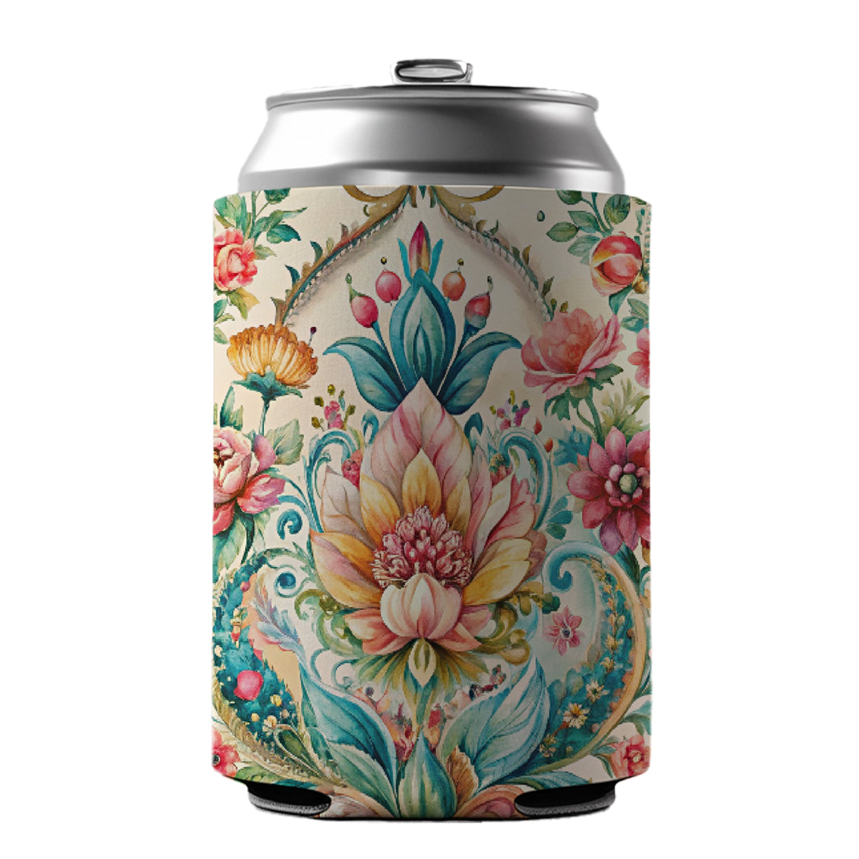 Refined Bohemian Wallpaper Can Cooler Beer Soda Drink Insulated Holder Sleeve Hugger