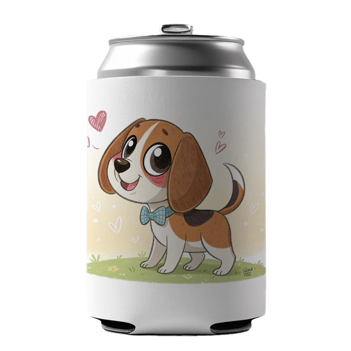 Kawaii Beagle Dog Can Cooler Beer Soda Drink Insulated Holder Sleeve Hugger