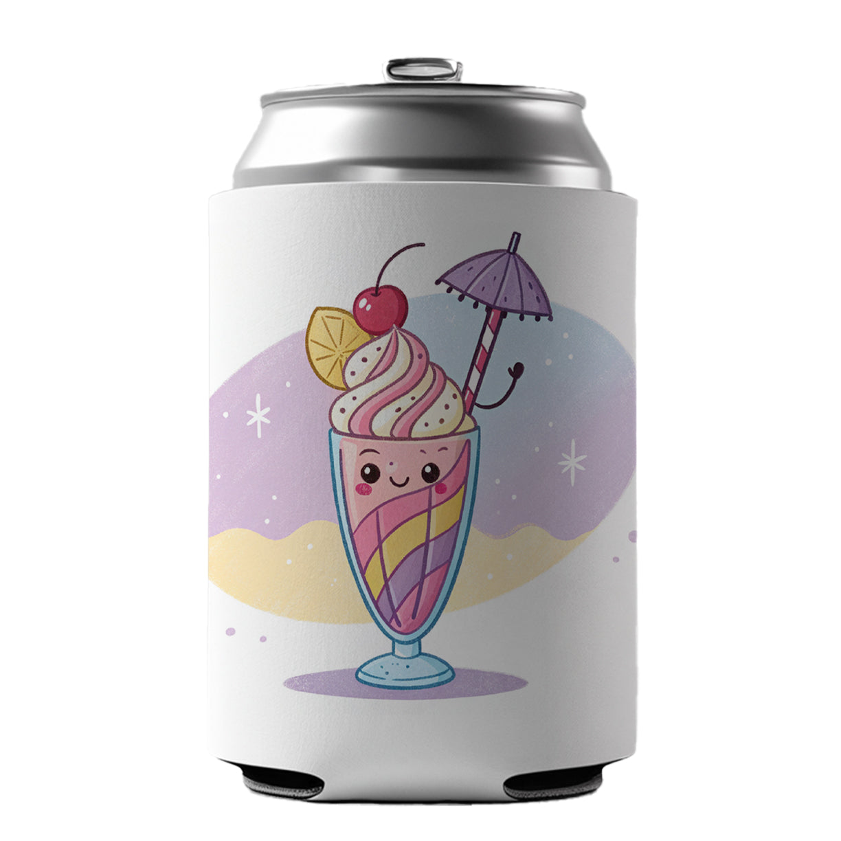 Kawaii Milk Shake Can Cooler Beer Soda Drink Insulated Holder Sleeve Hugger