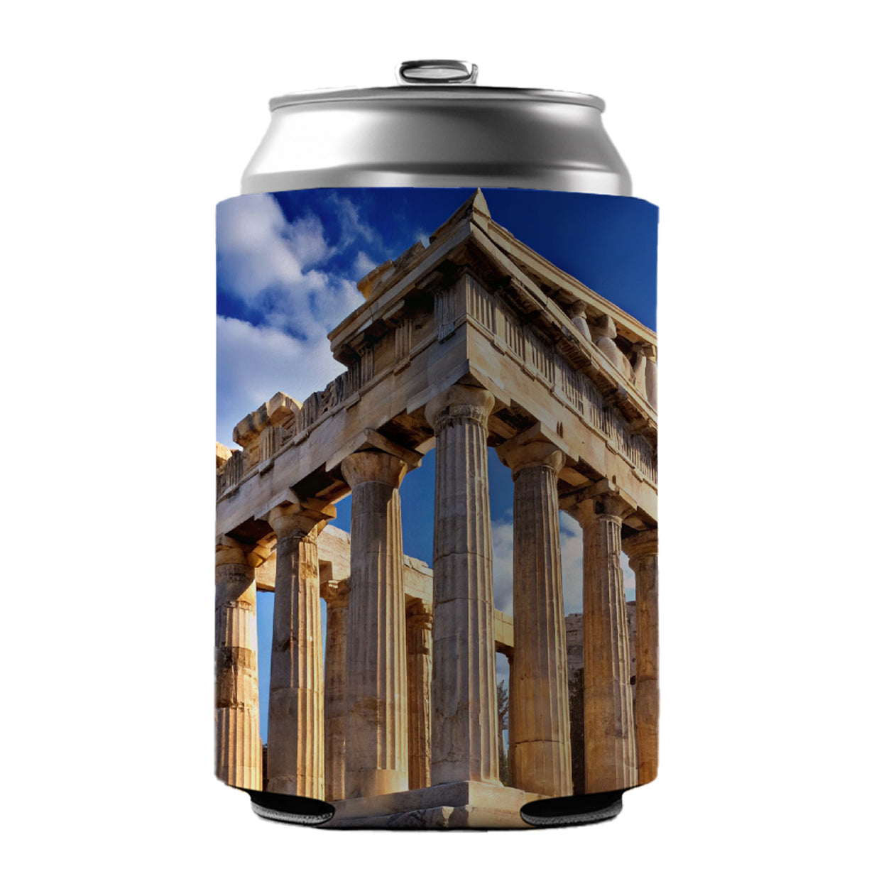 Parthenon Temple Athens Greece Greek Can Cooler Beer Soda Drink Insulated Holder Sleeve Hugger