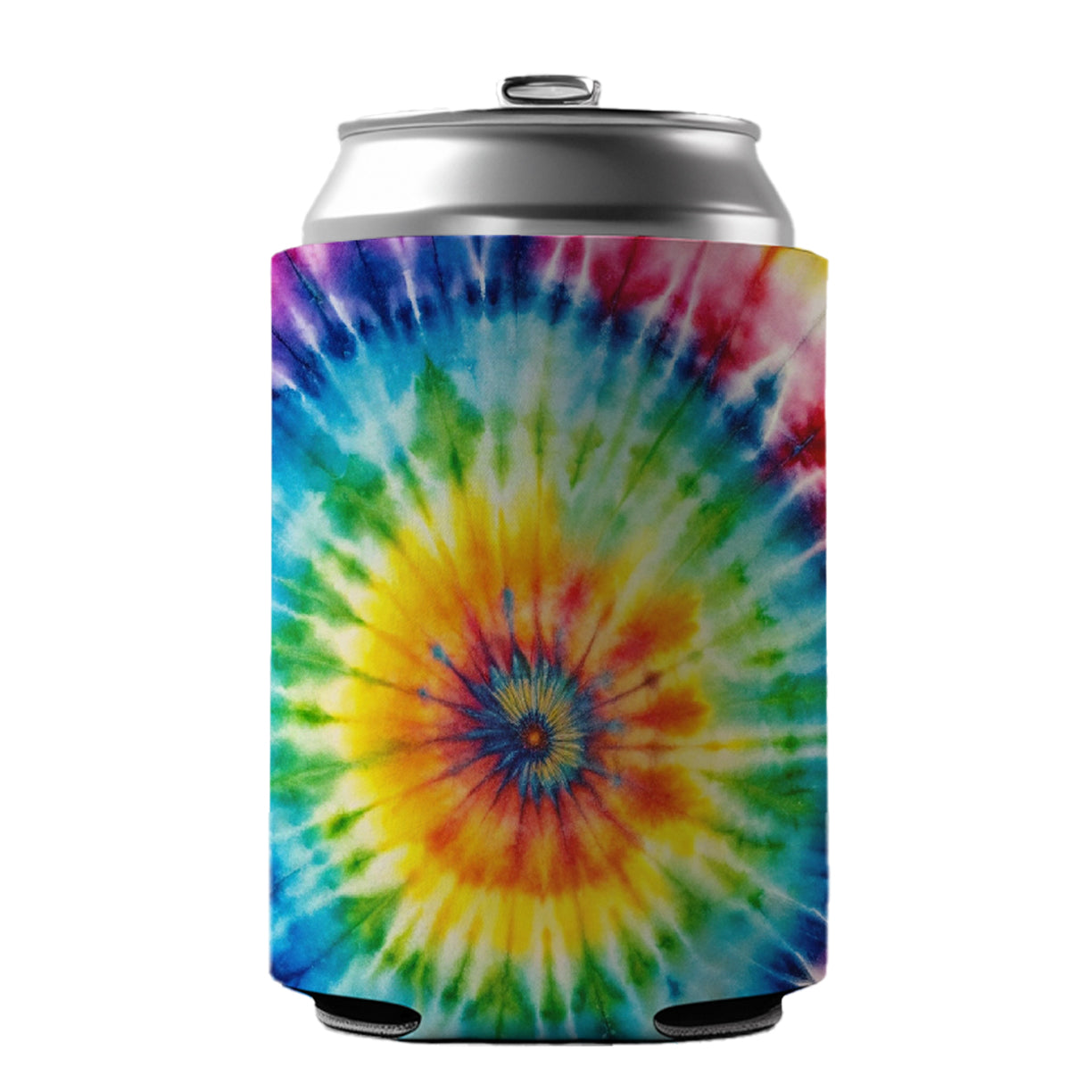 Tie-Dye Watercolor Design Can Cooler Beer Soda Drink Insulated Holder Sleeve Hugger