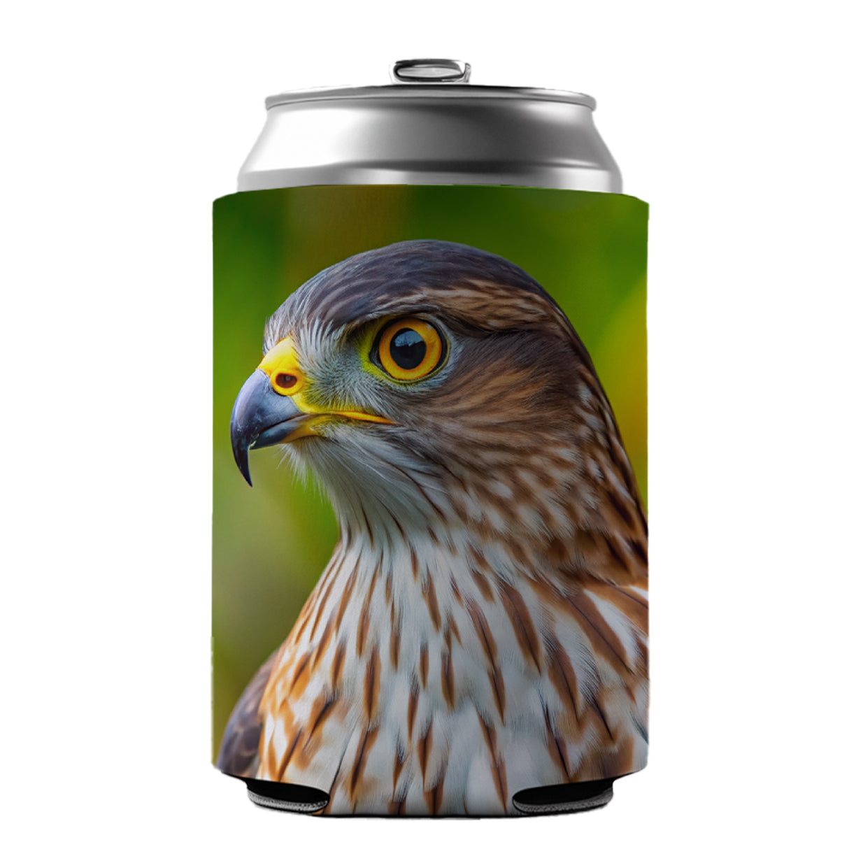 Cooper's Hawk Raptor Bird Of Prey Can Cooler Beer Soda Drink Insulated Holder Sleeve Hugger
