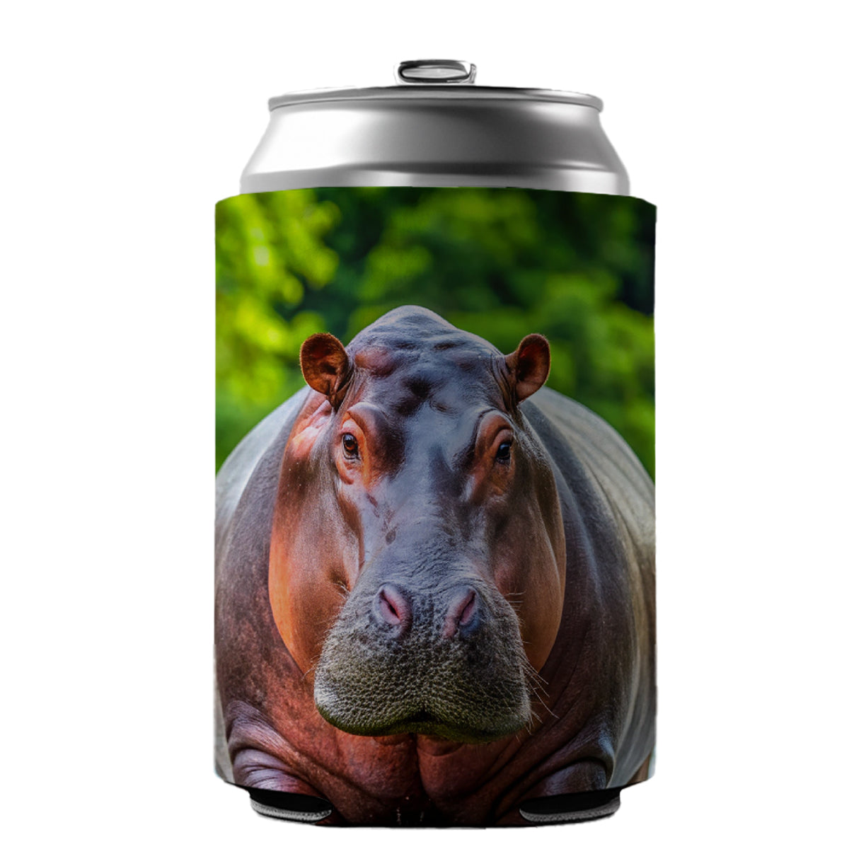 Hippopotamus Can Cooler Beer Soda Drink Insulated Holder Sleeve Hugger