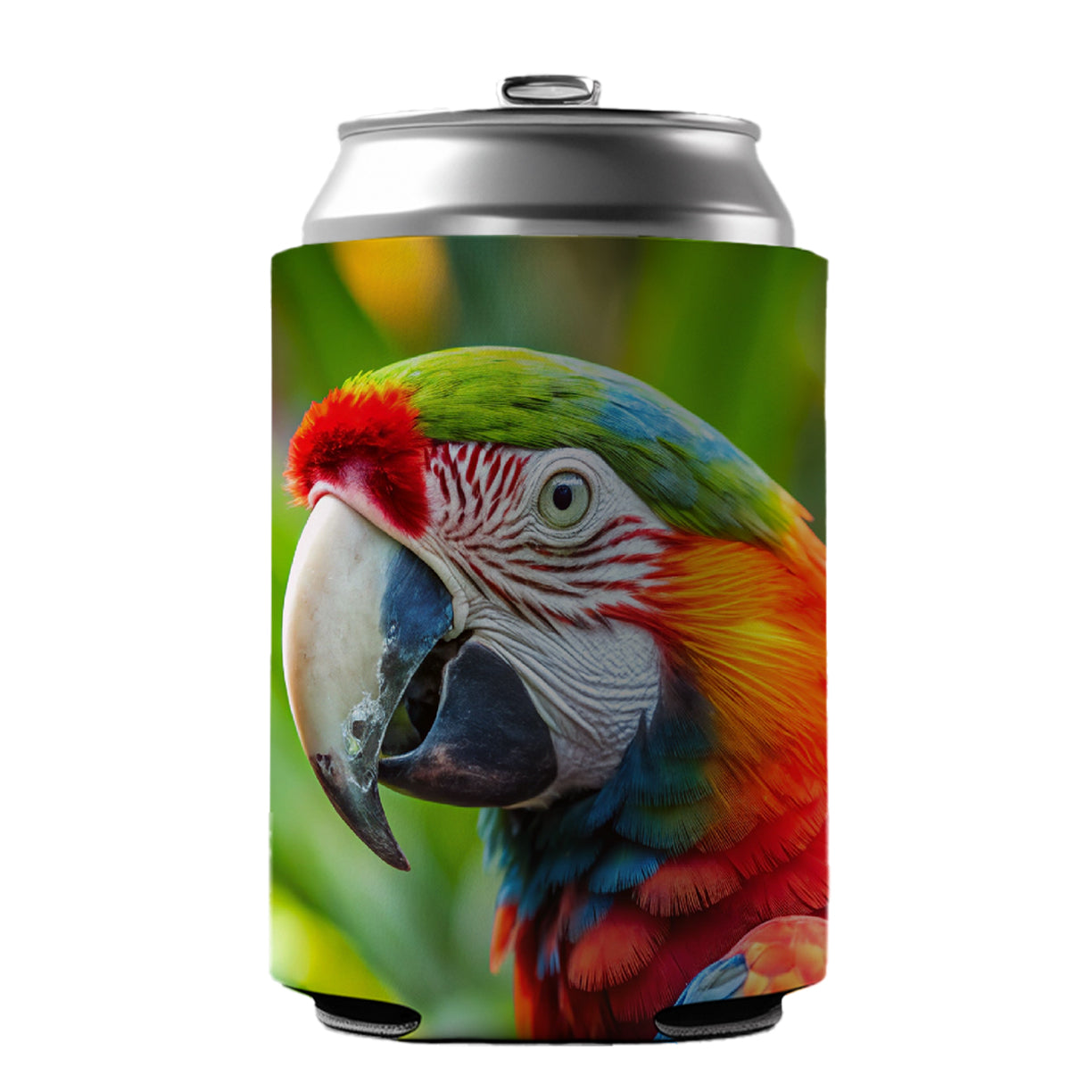 Macaw Parrot Bird Can Cooler Beer Soda Drink Insulated Holder Sleeve Hugger