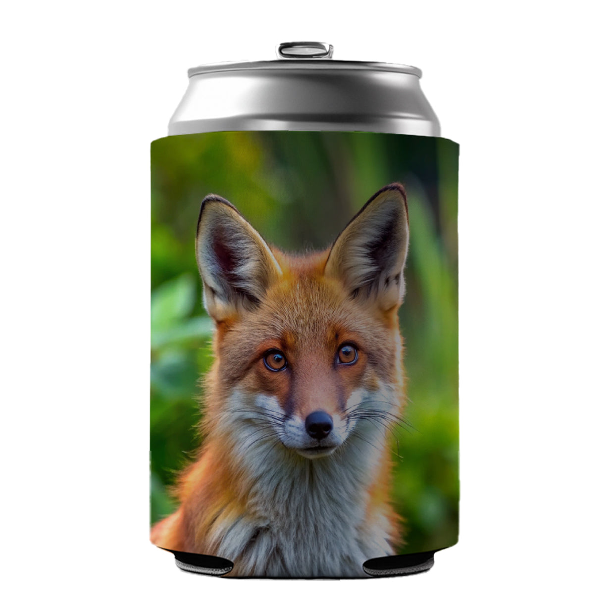 Red Fox Can Cooler Beer Soda Drink Insulated Holder Sleeve Hugger