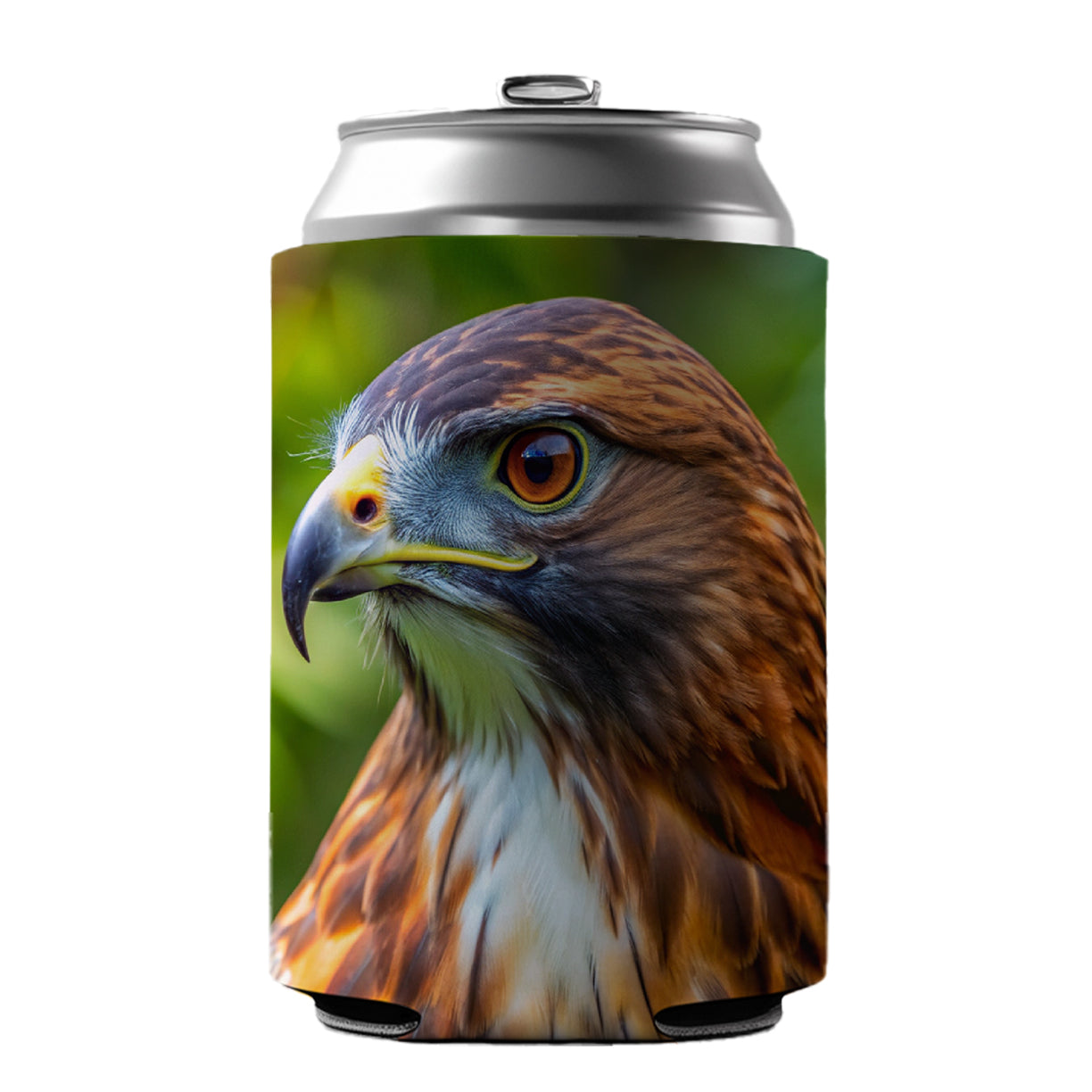 Red-Tailed Hawk Raptor Bird Of Prey Can Cooler Beer Soda Drink Insulated Holder Sleeve Hugger
