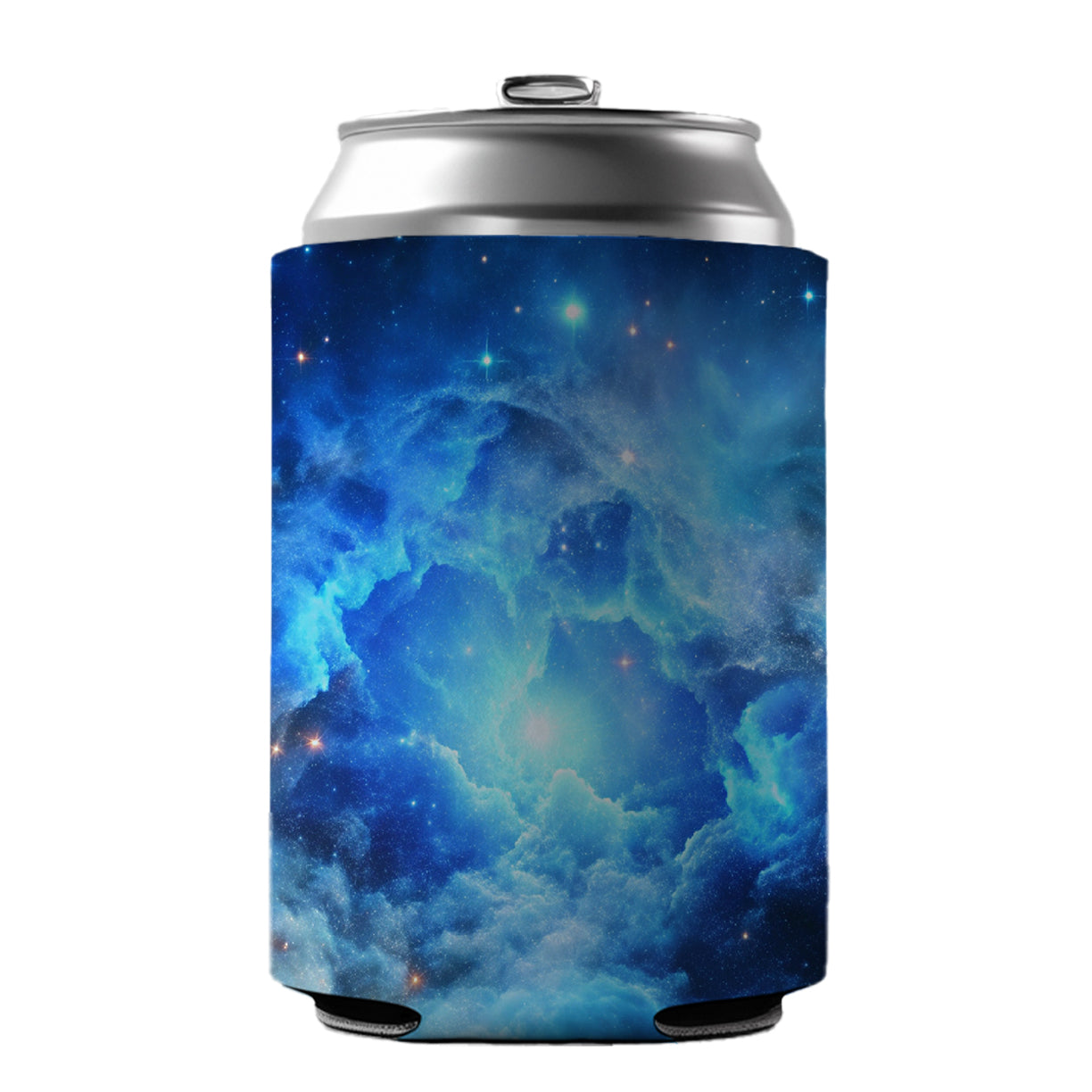 Space Galaxy Nebula Blue Can Cooler Beer Soda Drink Insulated Holder Sleeve Hugger