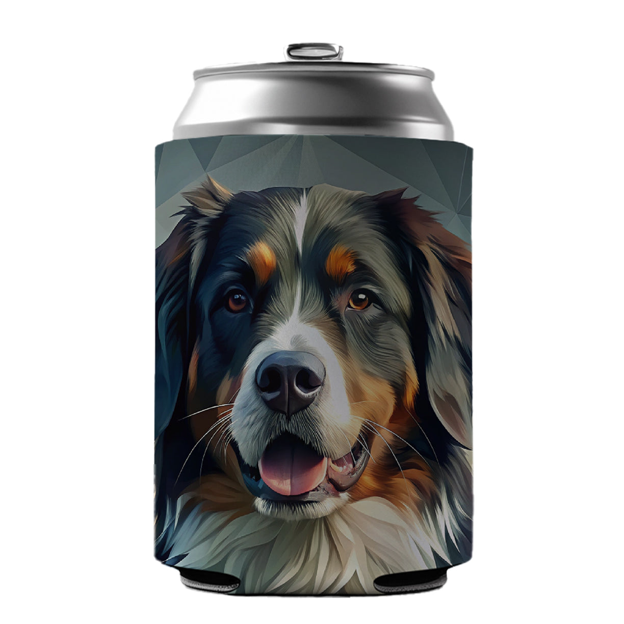 Bernese Mountain Dog Contemporary Art Can Cooler Beer Soda Drink Insulated Holder Sleeve Hugger