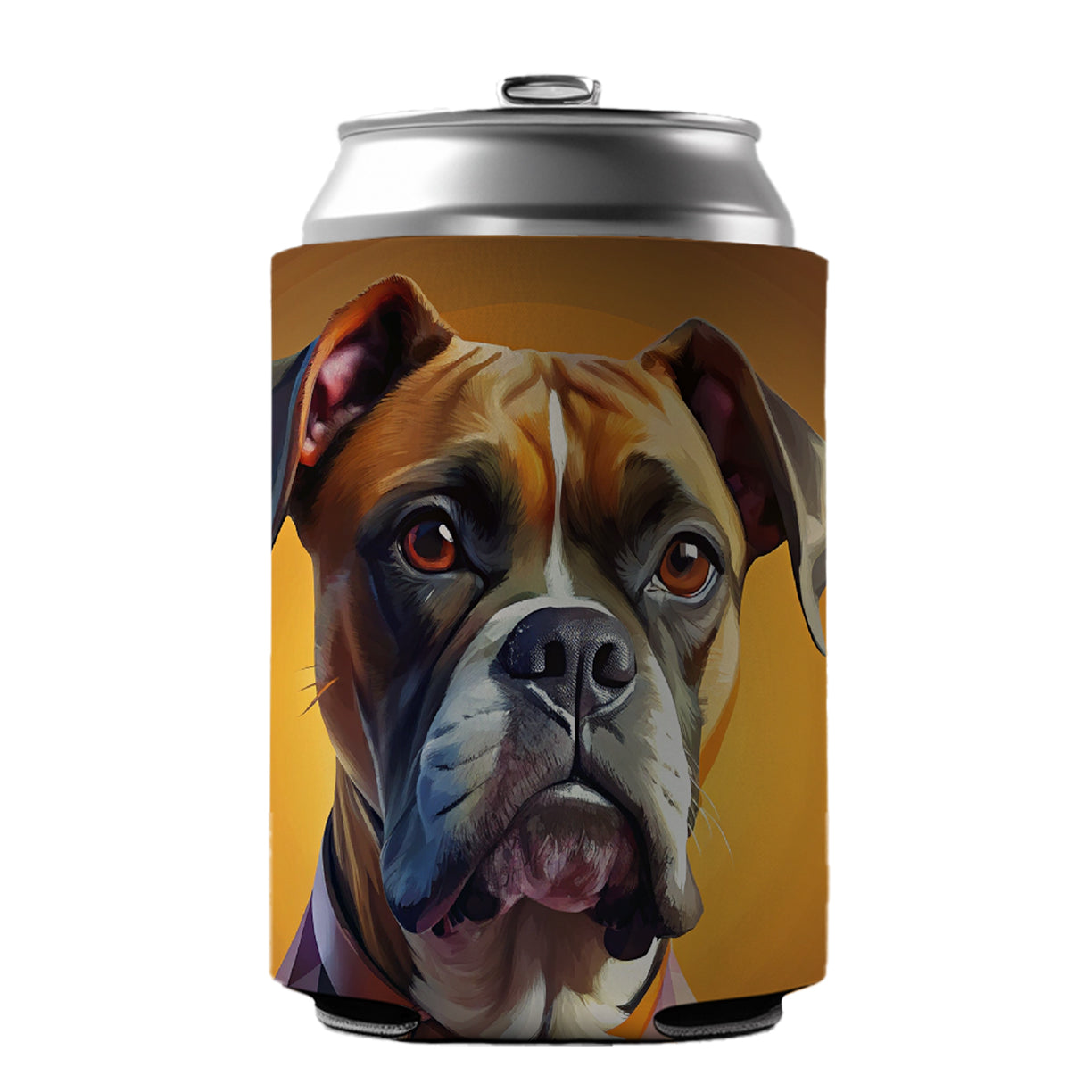 Boxer Dog Contemporary Art Can Cooler Beer Soda Drink Insulated Holder Sleeve Hugger