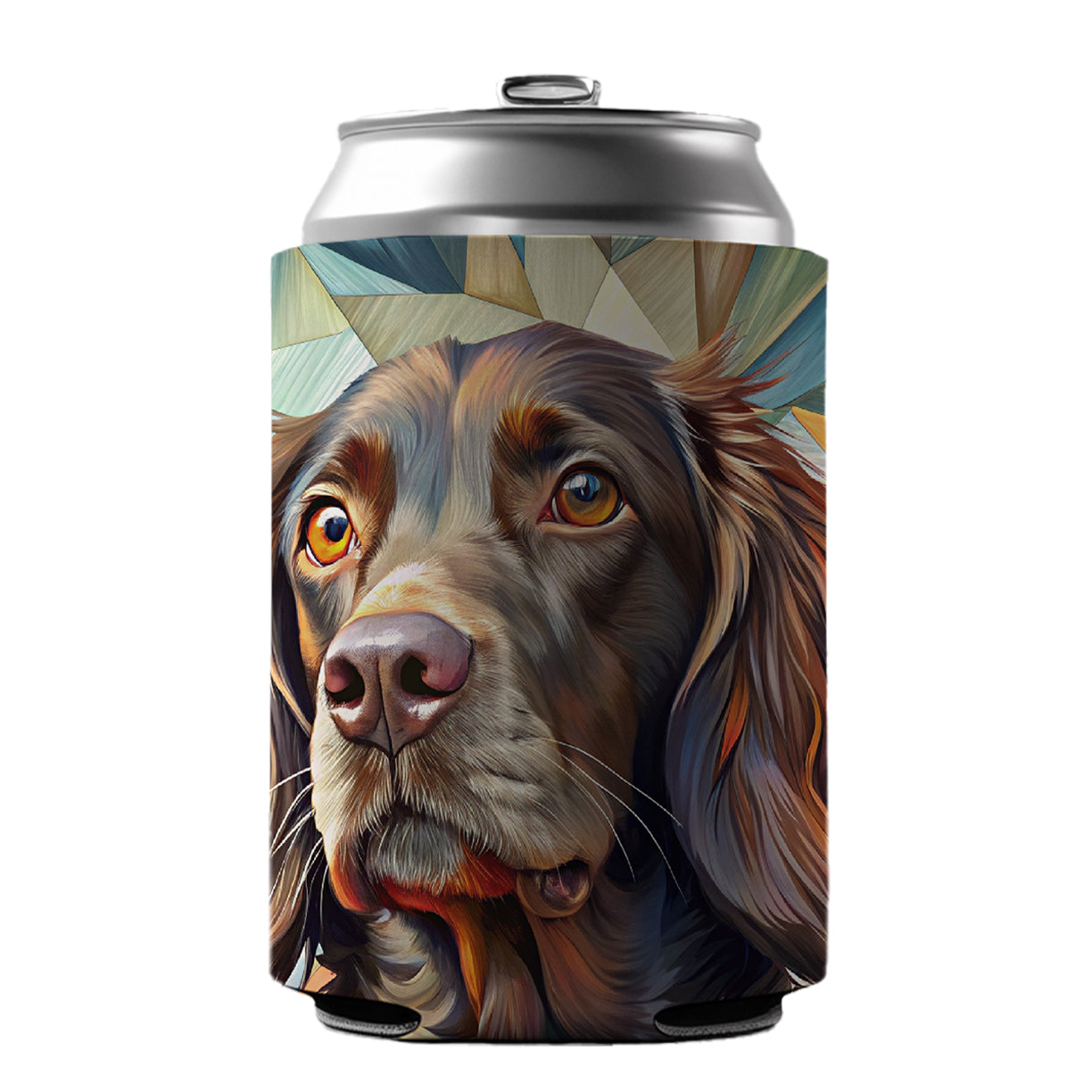 Boykin Spaniel Dog Contemporary Art Can Cooler Beer Soda Drink Insulated Holder Sleeve Hugger
