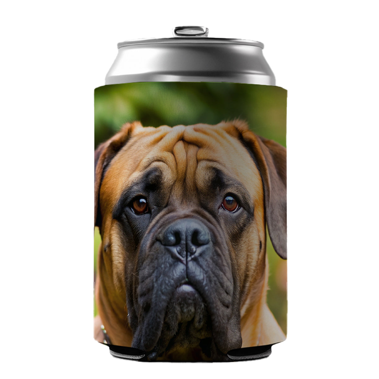 Bullmastiff Dog Photo Can Cooler Beer Soda Drink Insulated Holder Sleeve Hugger
