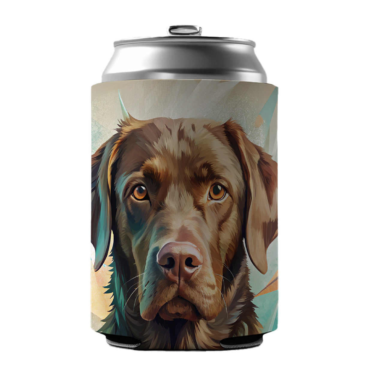 Chesapeake Bay Retriever Dog Contemporary Art Can Cooler Beer Soda Drink Insulated Holder Sleeve Hugger