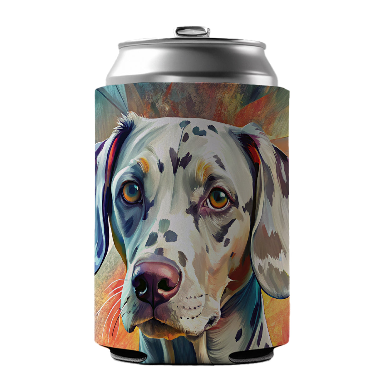 Dalmatian Dog Contemporary Art Can Cooler Beer Soda Drink Insulated Holder Sleeve Hugger