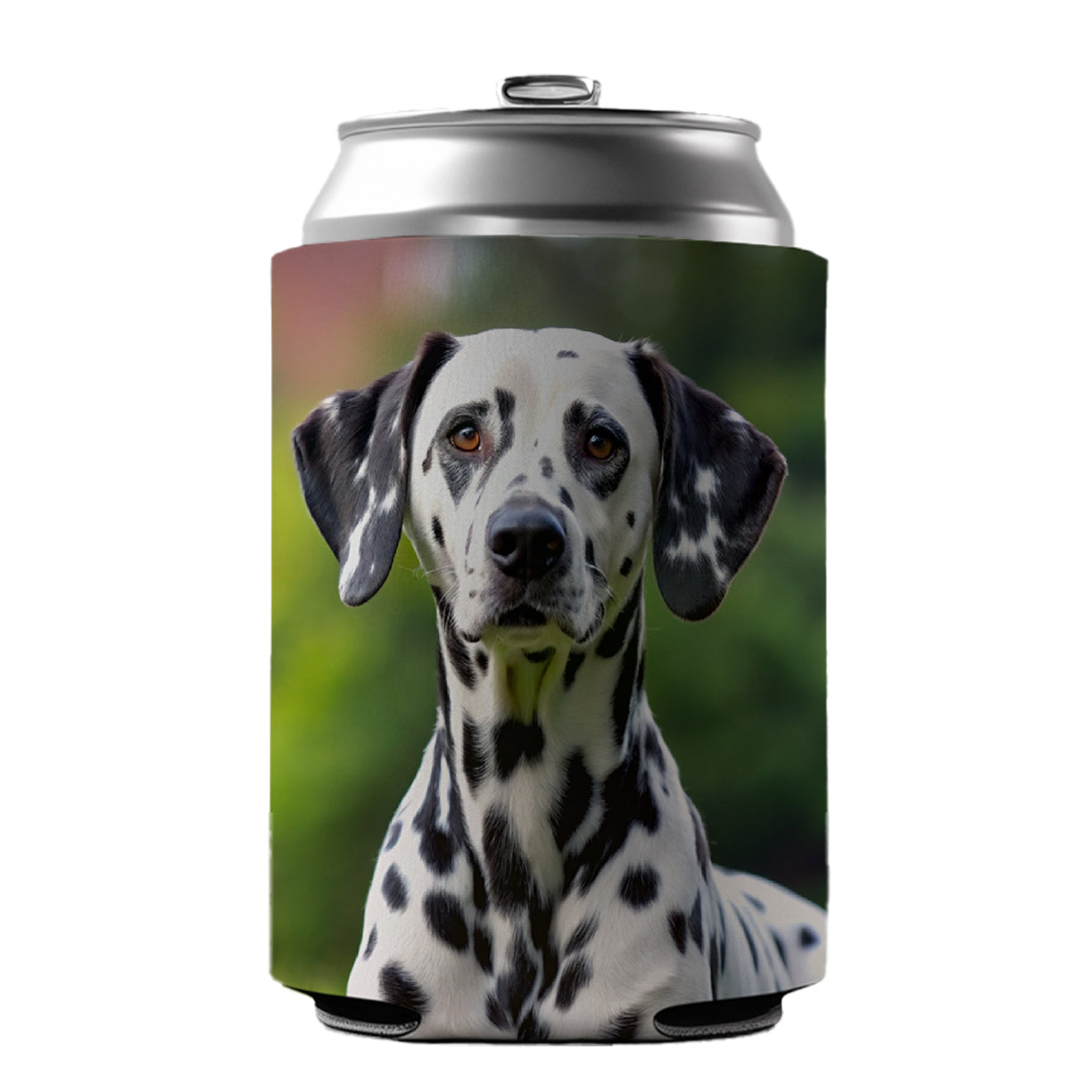 Dalmatian Dog Photo Can Cooler Beer Soda Drink Insulated Holder Sleeve Hugger